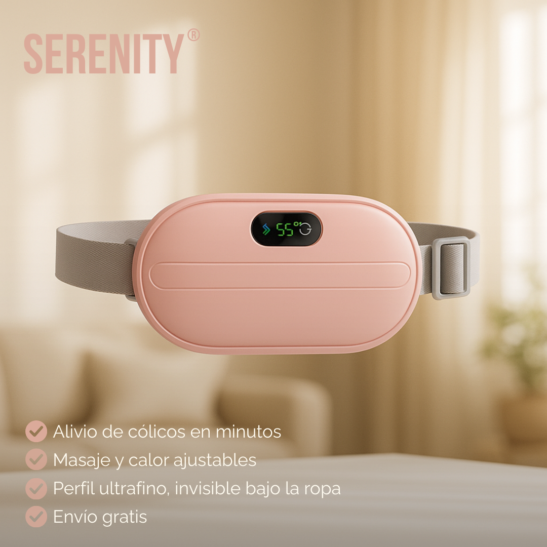 Serenity | Cinturón Abdominal de Masaje y Calefacción Menstrual